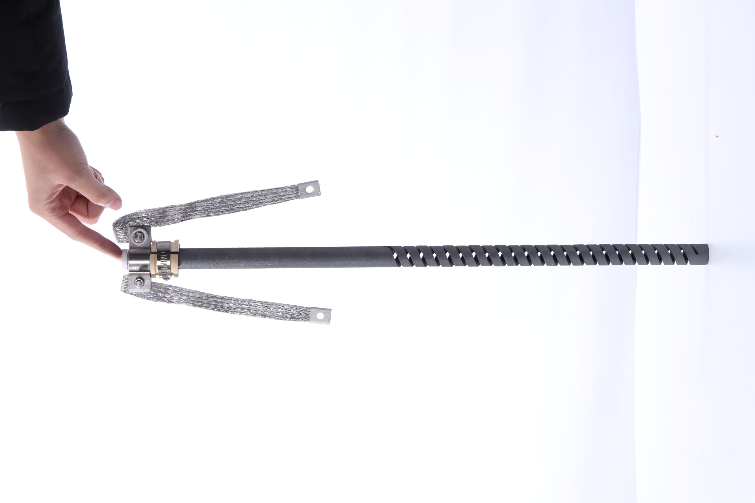 1625C Double Spiral Electric Sic Heating Element For High Temperature