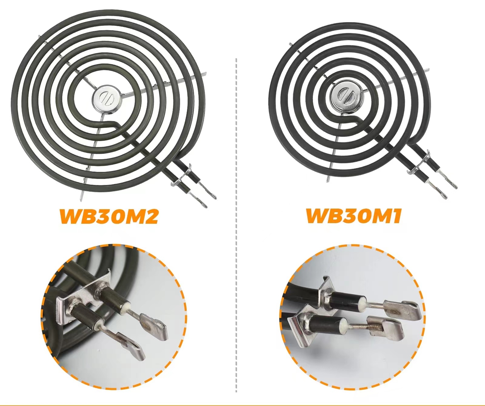 WB30M1 WB30M2 Byte av elektrisk spis värmeelement Spole Rörformigt matlagningsvärmeelement
