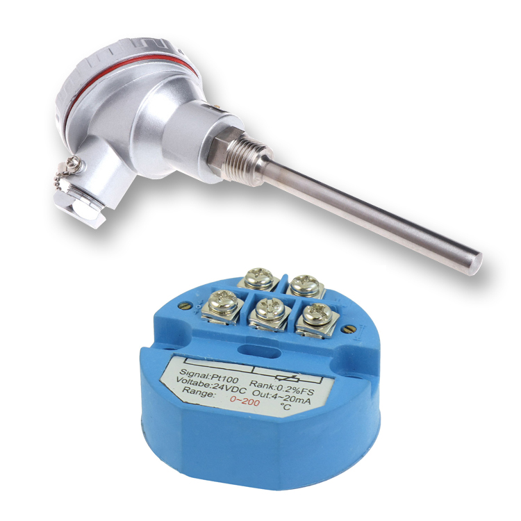 4-20mA smart pt100 temperature transmitter with rtd sensor probe - Imagem 2