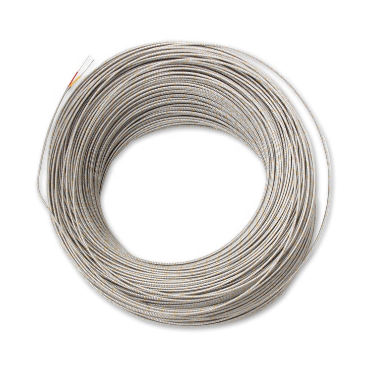 Fil de thermocouple, isolation en fibre de verre, bouclier en acier inoxydable, câble de Thermocouple de Type K KX - Image 5