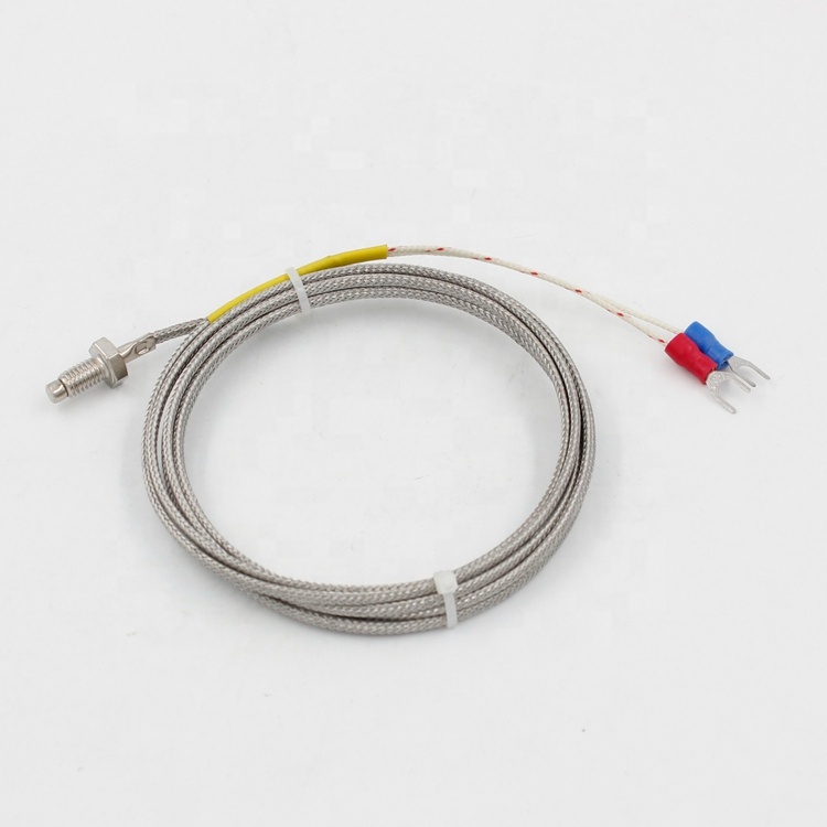 1/6 Thread M6 Screw Probe Thermocouple Temperature Sensor Type K Cable 2M 0-600 - Image 2
