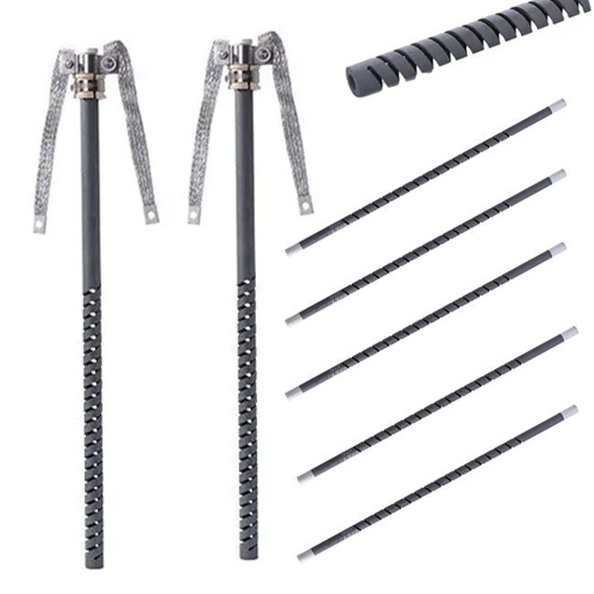 1625C Manufacturer Professional Reaction Silicon Carbide Rod Heating Element Sic Pipe For Oven - Image 4