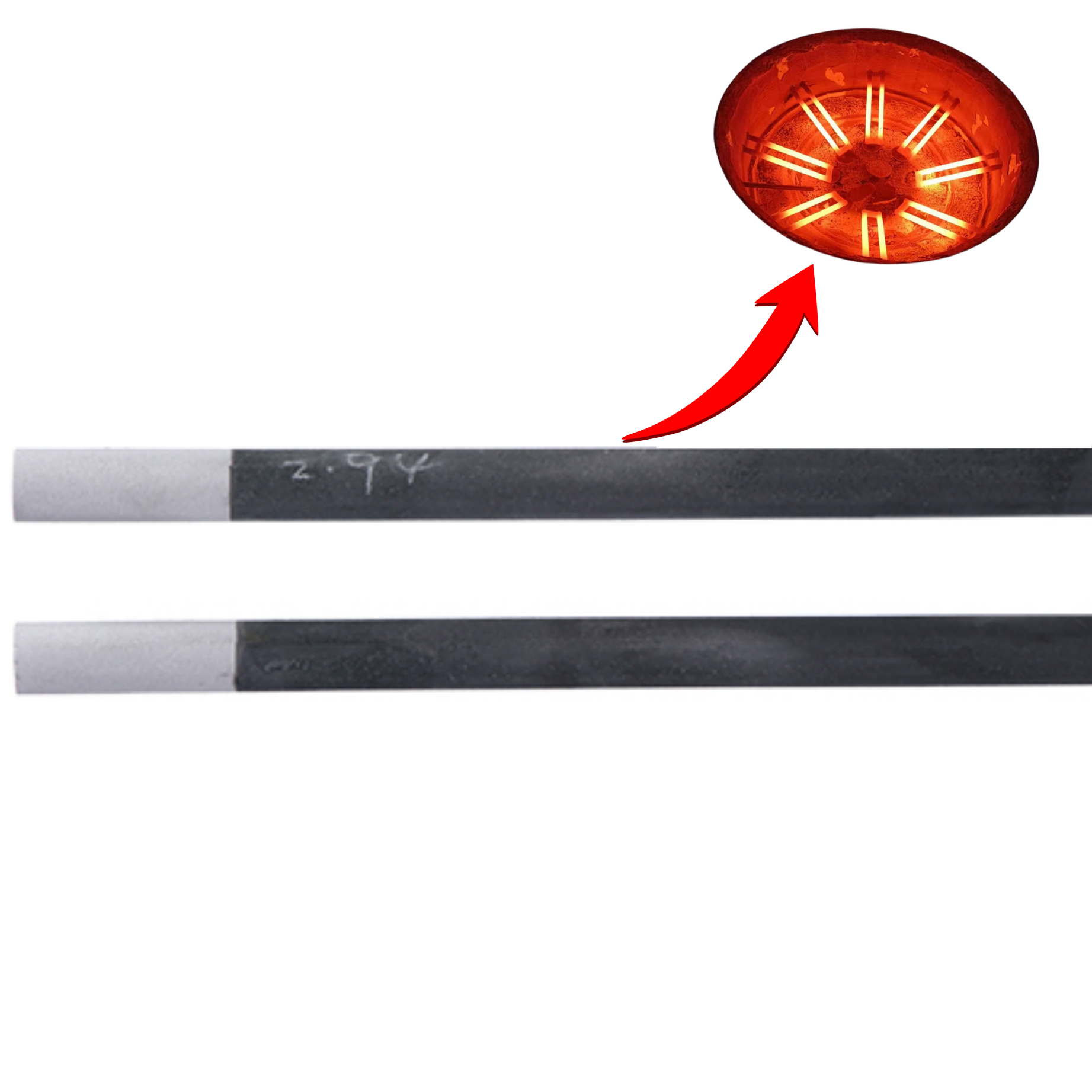 1625C Ed U Type Laboratory Furnace Electric Silicon Carbide Heating Rod Tube