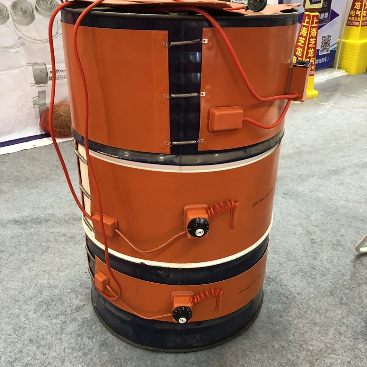 Noua listă Rubber Pad 3D Printer 20L 50L 120L 200L Bandă de încălzire flexibilă din silicon pentru căldură tambur - Image 6