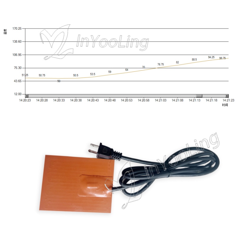 Factory direct sales 120v 5 * 4 inches silicone rubber heating pad electric heater heating pad - Image 3