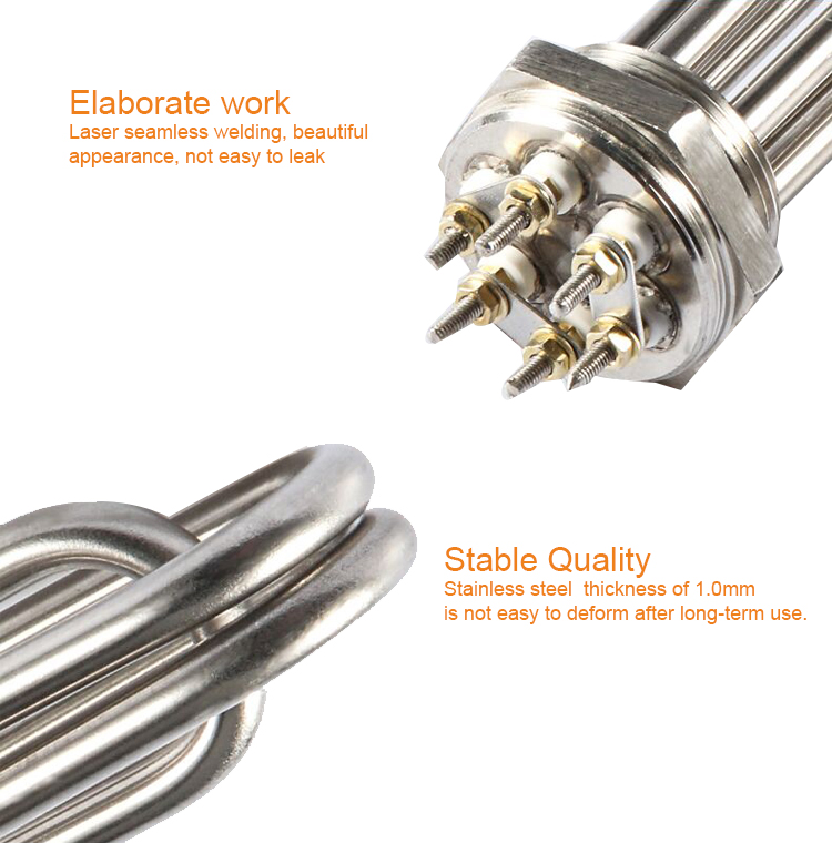 Electric Resistance Screw Plug Stainless Steel Electric Hot Water Tank Heating Element 240v 12kw Immersion Heater - Изображение 5