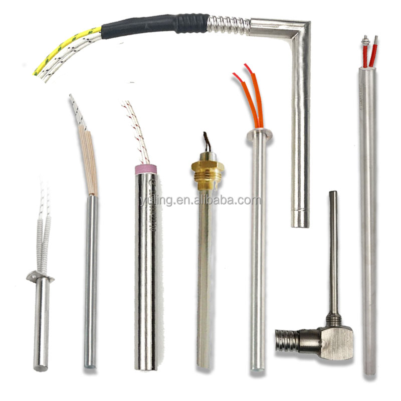 110V 100w 200w 250w 300w, meilleure vente, tube de résistance, cartouche chauffante, élément chauffant pour machines d'emballage