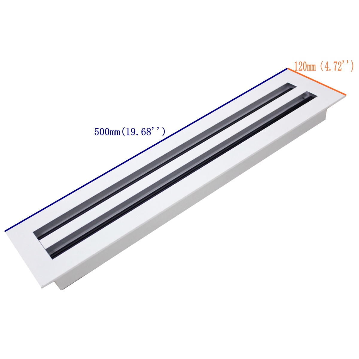 Modern Linear Slot Diffuser Customized Size for Bathroom Exterior Hospital Hotel Use - Image 6