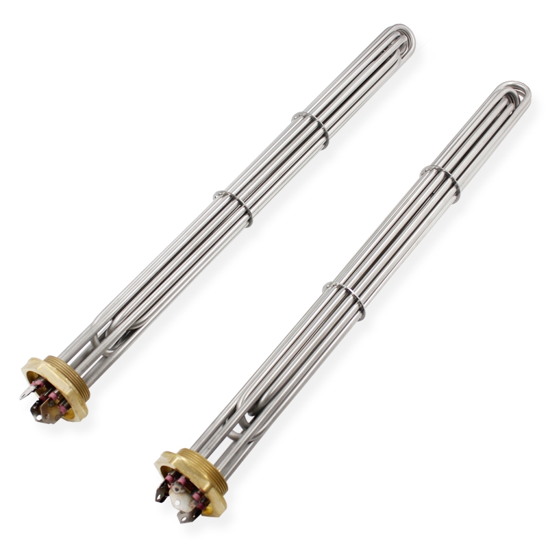 Electric Tubular Brass Flange Immersion Heater Screw-in Water Heater Element - Pilt 3