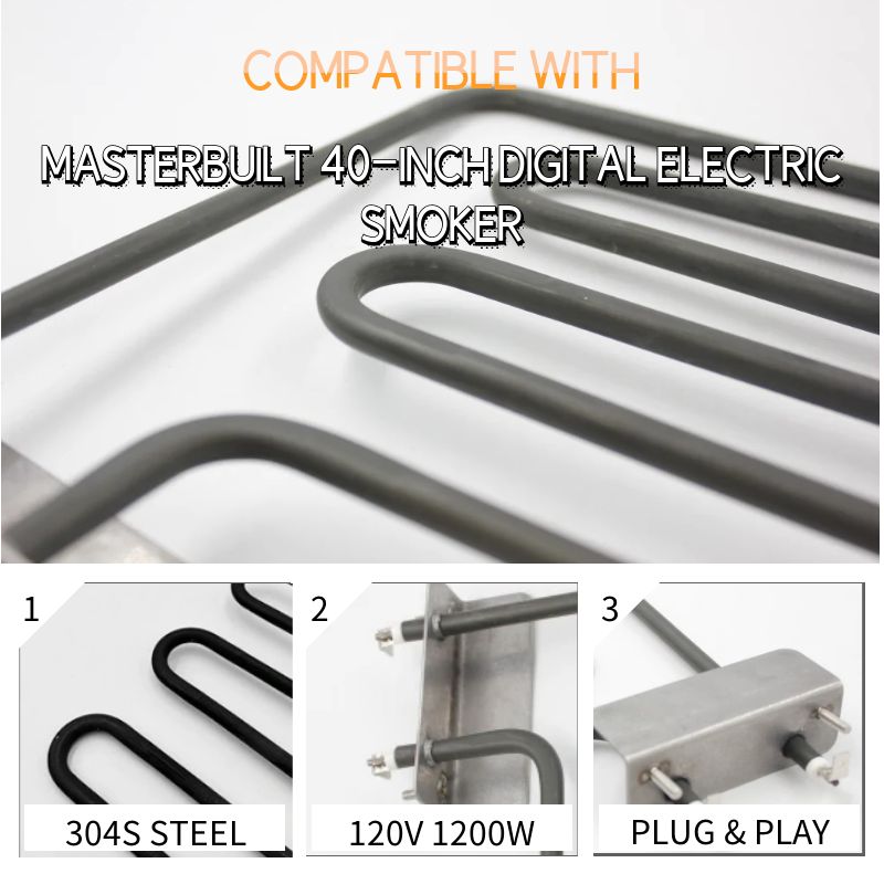Tubular heating element for grills Pistol oven heating element for heaters Cooking heating element for grills and grills - Image 2