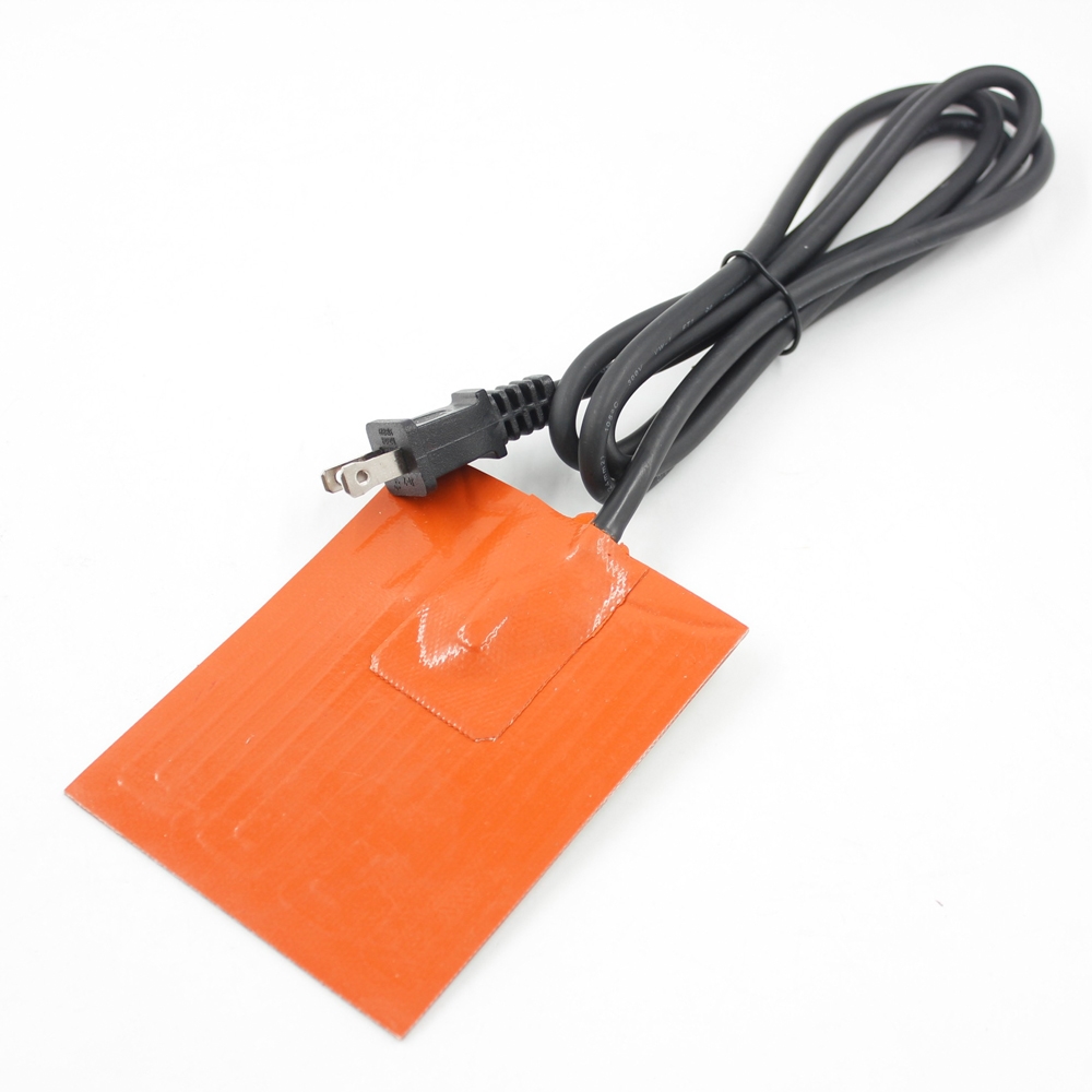 flexible silicone rubber heater with thermostat pad engine block heater