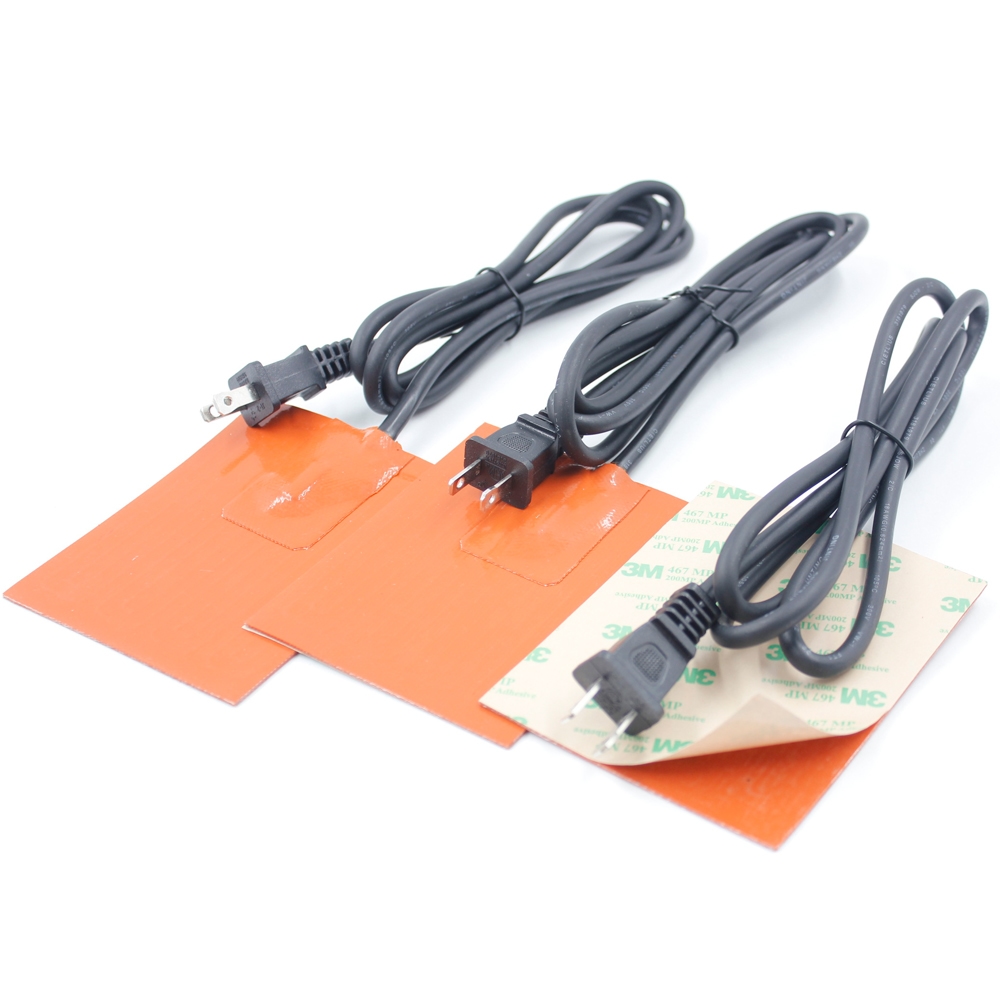 flexible silicone rubber heater with thermostat pad engine block heater - Imagine 3