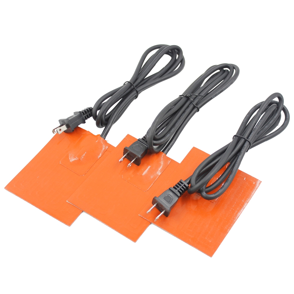 flexible silicone rubber heater with thermostat pad engine block heater - Imagine 4
