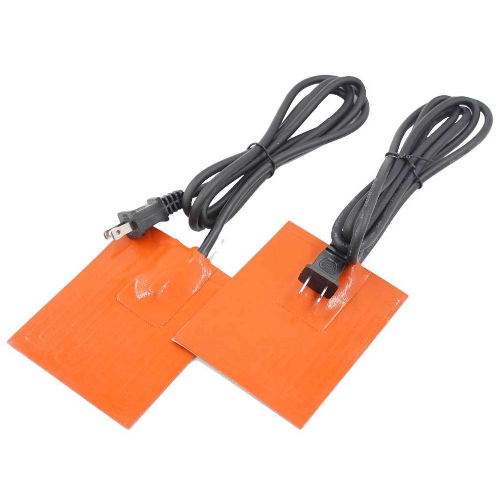 flexible silicone rubber heater with thermostat pad engine block heater - Imagine 5