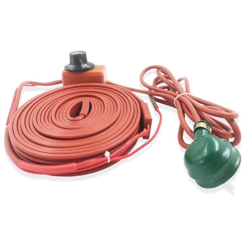 Electric heating element with thermostat with flexible silicone rubber tube heater 220v 100w