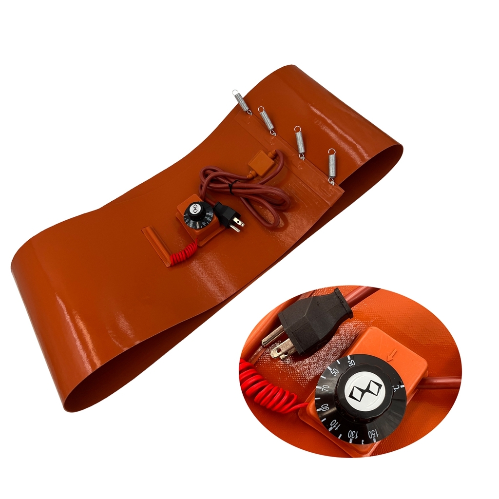 55 gallon barrel flexible silicone oil drum heater band belt with Thermostat - Image 4