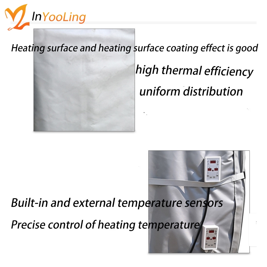 IBC heating jacket 55-gallon drum heated blanket package with digital adjustable thermostat - Image 3