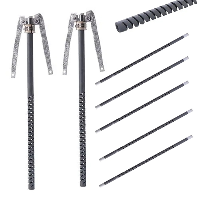 1625C Sic 94% 110 Volt Oven Sic Tubular Type Silicon Carbide Sic Heating Element - Image 4