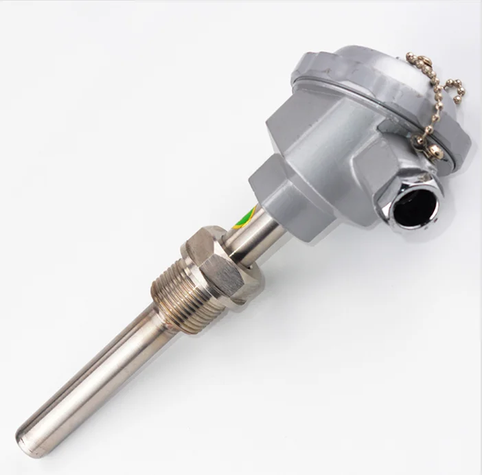 Accurate PT100 Temperature Sensor with Stainless Steel Probe and Junction Box