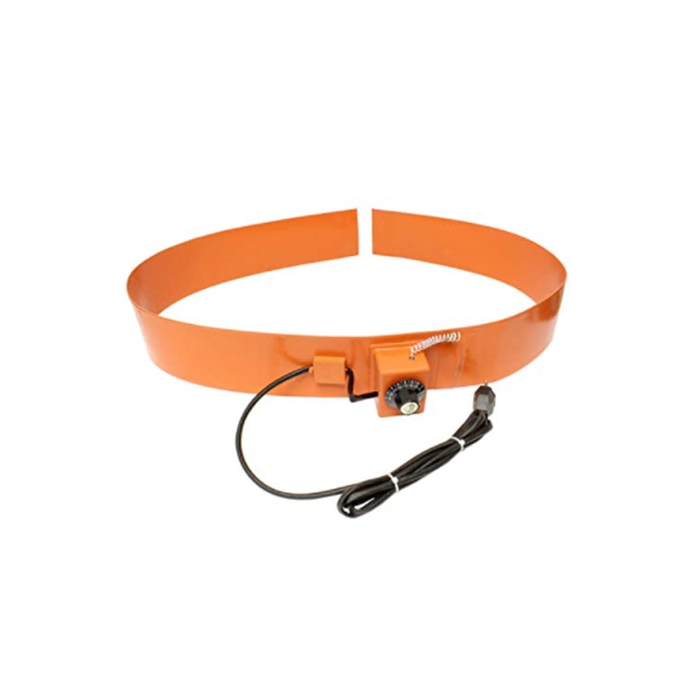 1740x250mm 200 liter temperature control electric band heating element flexible silicone oil drum electric heater