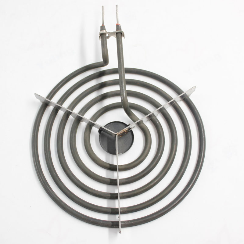 5 Turns Range Stove Heating Element Enamel Burner Cap Electric Home Cooktop Stainless Steel