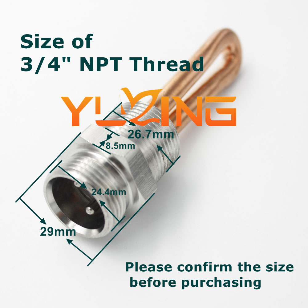 Tubular Heating Element Construction Machinery Heavy Truck Diesel Engine Parts ISF3.8 Coolant Heater 3500022 Electric Provided - Image 2