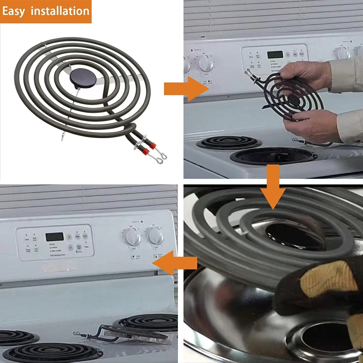 6-Inch Universal Surface Range Element for Cooktop Parts MP15YA - Изображение 6