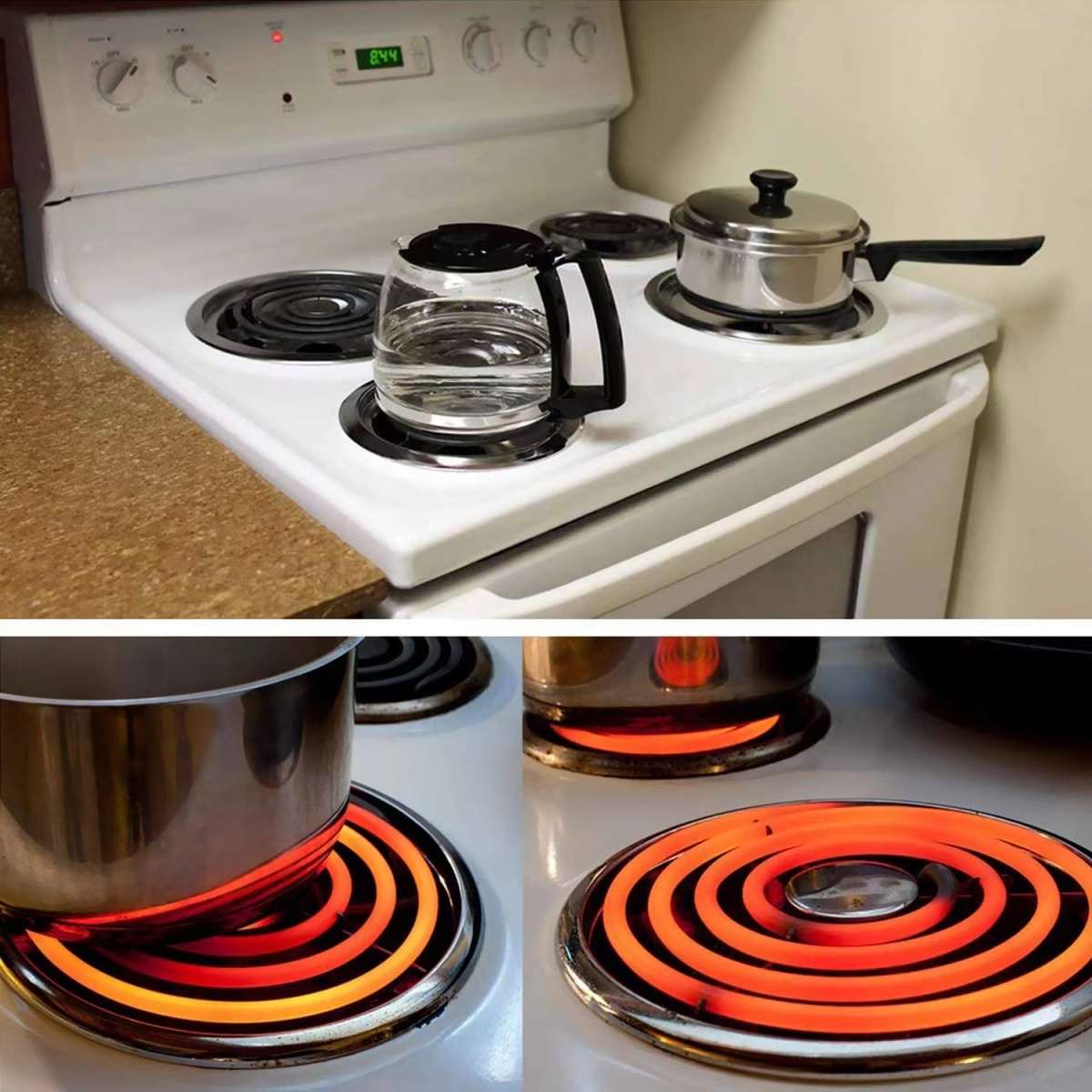 WB30M1 5 Turn 1325W 240V Burner Heating Element for Cooktop Parts - Image 6