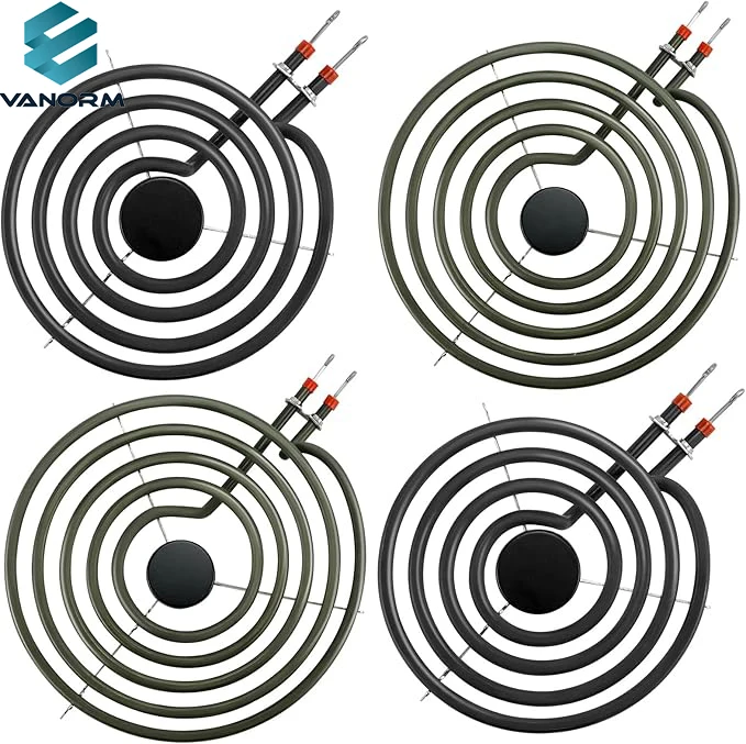 4 Pack MP22YA Stainless Steel Electric Range Burner Element Set 2x 6" MP15YA & 2x 8" MP21YA for Stove Oven 230v Voltage - Image 4