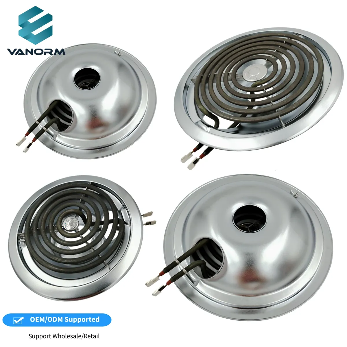 สำหรับ GE เตาไฟฟ้า Burners เปลี่ยนองค์ประกอบหยดกระทะชุดสแตนเลส 230v Perfect Fit สำหรับ Hotpoint ไฟฟ้าช่วง Sto - Image 2