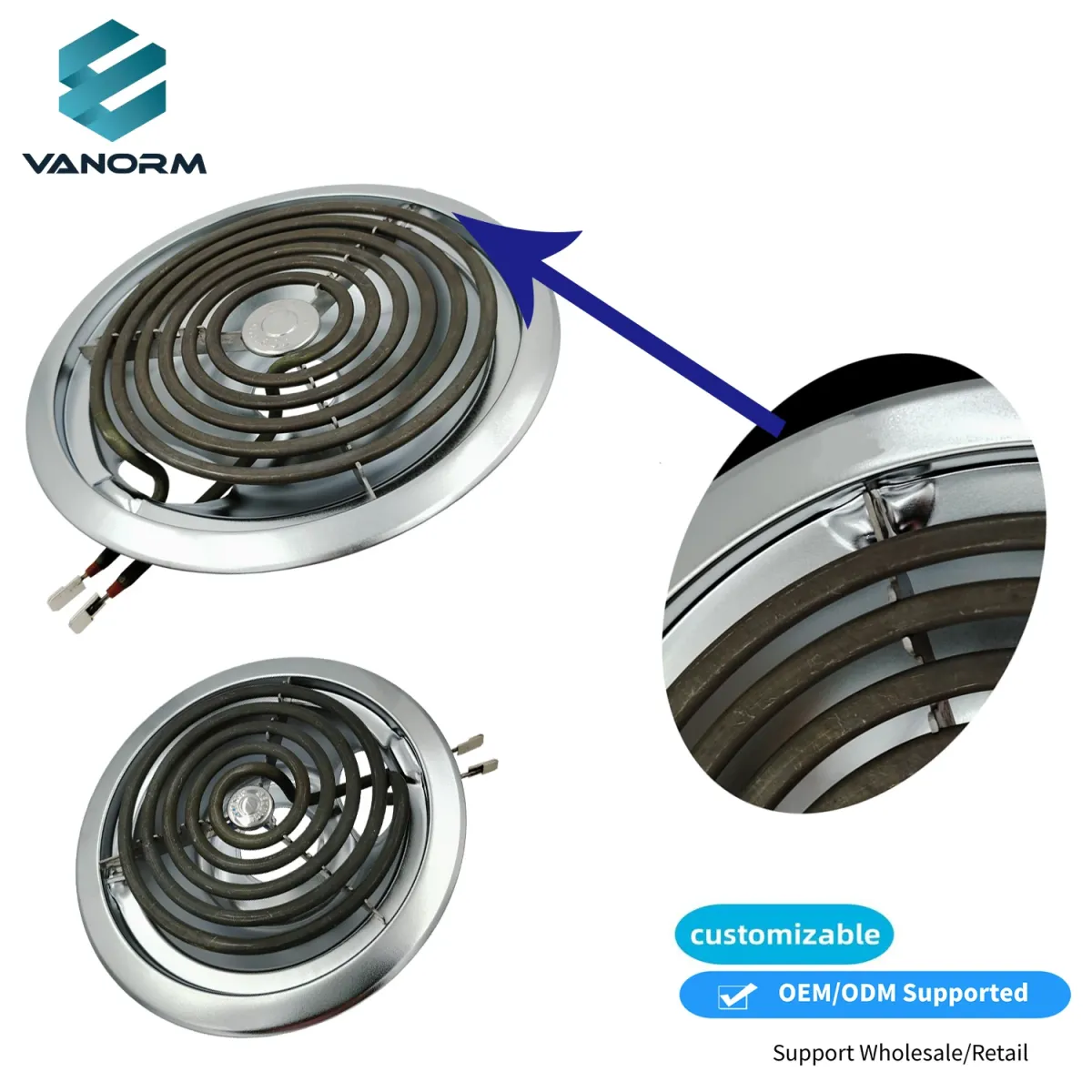 สำหรับ GE เตาไฟฟ้า Burners เปลี่ยนองค์ประกอบหยดกระทะชุดสแตนเลส 230v Perfect Fit สำหรับ Hotpoint ไฟฟ้าช่วง Sto - Image 5