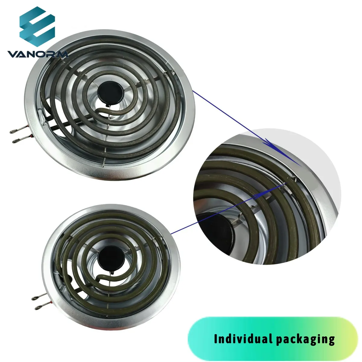MP22YA Stove Burner Element Replacement Set & Whirlpool Drip Pans, Perfectly Fit Whirlpool Electric Range Stove Top - Bild 2