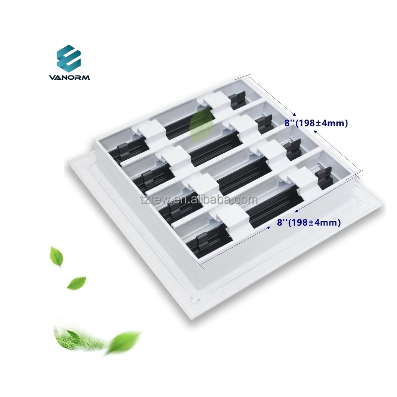8x8 Modern AC Vent Cover White Air Vent Register & Grille for Ceiling Walls & Pisos - Imagem 3