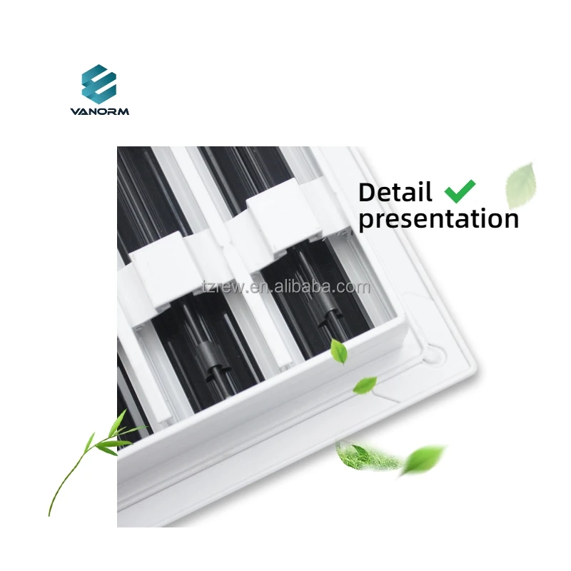 8x8 Modern AC Vent Cover White Air Vent Register & Grille for Ceiling Walls & Pisos - Imagem 4