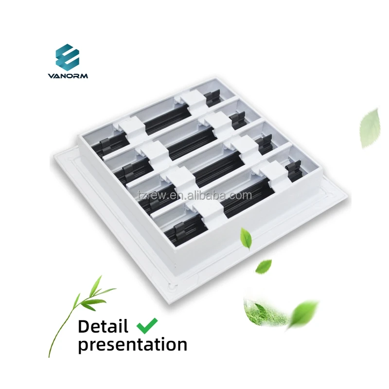 8x8 Modern AC Vent Cover White Air Vent Register & Grille for Ceiling Walls & Pisos - Imagem 5