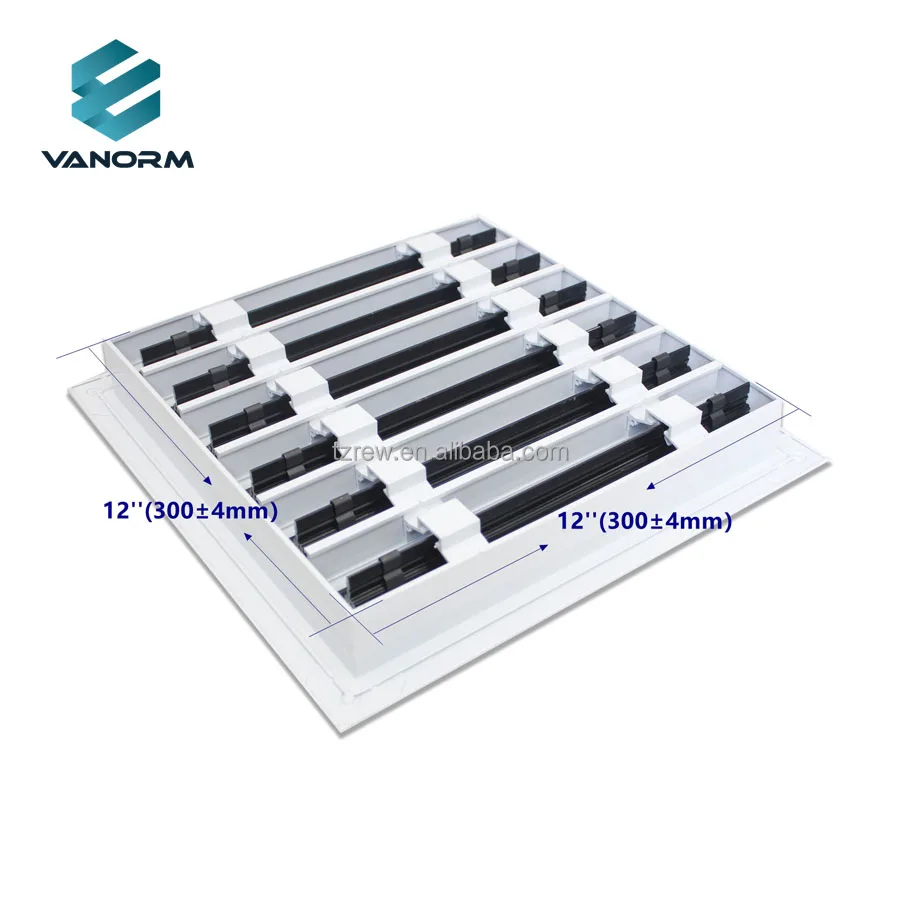 12x12 Modern AC Vent Cover Decorative White Aluminum Alloy Air Diffuser Standard Linear Slot-for Home or Office - Image 3