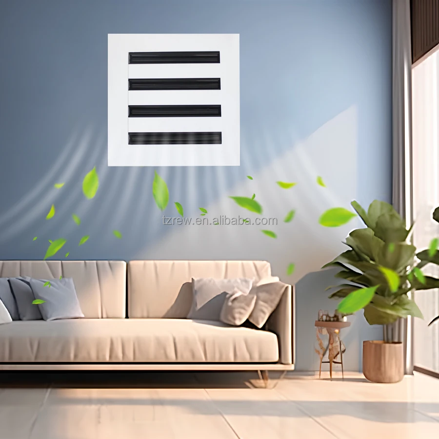 8x8 Modern AC Vent Cover Decorative Write Air Register Grille for Ceiling Standard Linear Slot Diffuser - Imagem 3