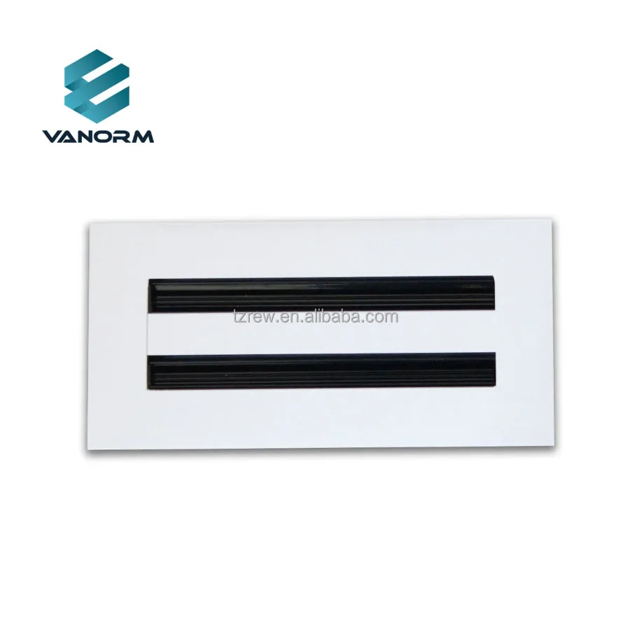 Modern 10*4" Sleek Aluminum Alloy Grille Diffuser 2 Slot Linear HVAC Air Vent Ceiling Register Victorian Heating for Outdoor