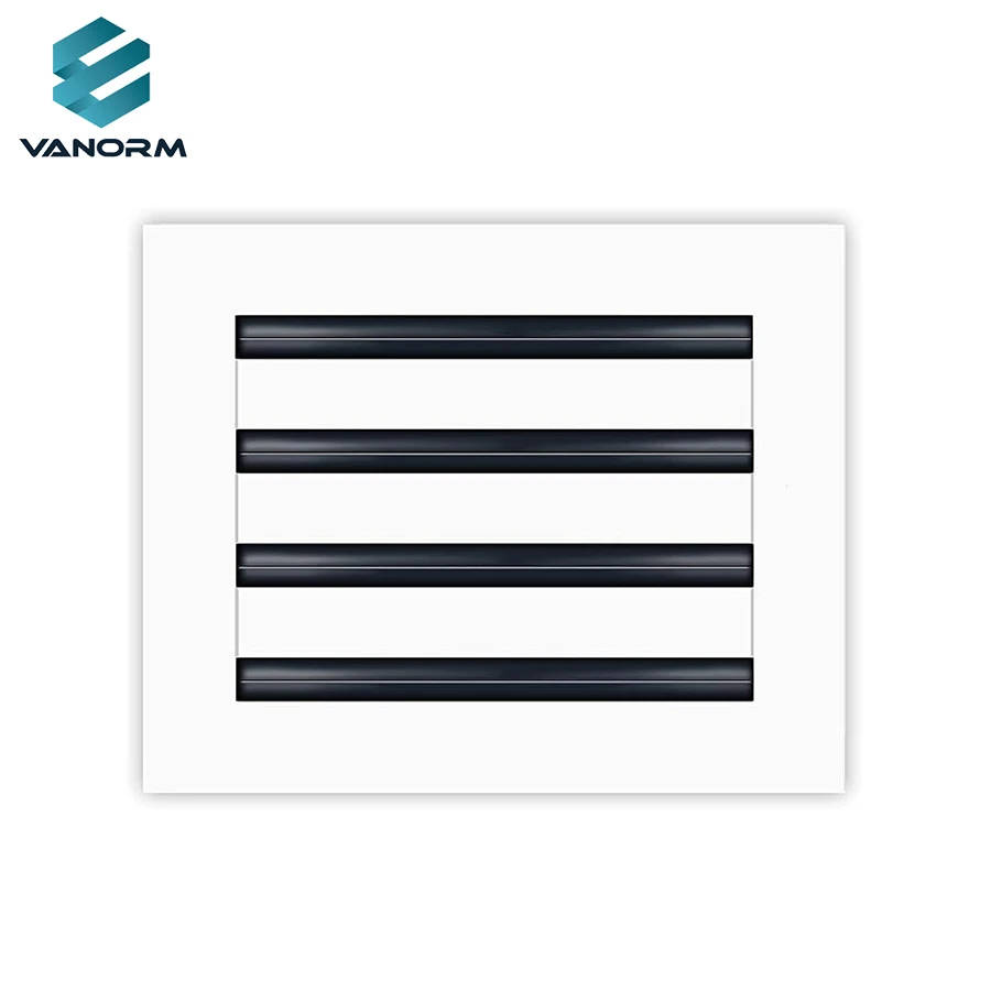 Registres décoratifs modernes de diffuseur de fente linéaire d'alliage d'aluminium blanc de couverture d'évent à C.A. 10x8 & Grilles pour climatisation - Image 3