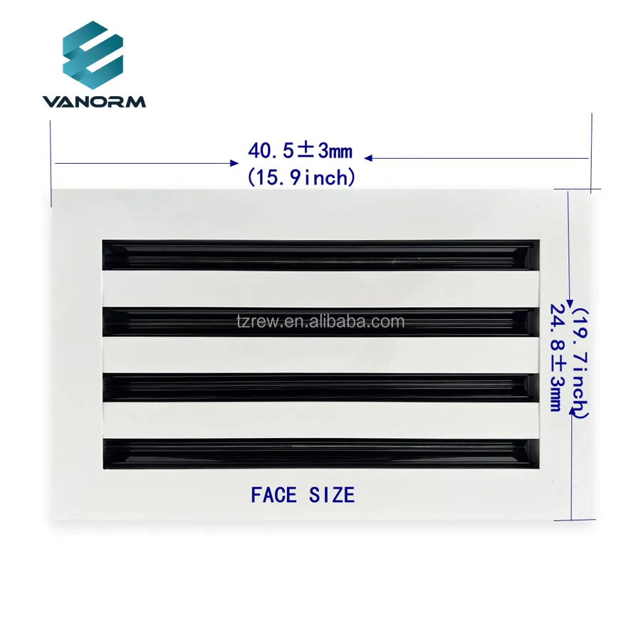 Modern AC Vent Cover 14x8 White Aluminum Alloy Plastic Air Register Grille for Ceiling Walls Floors Square Shape for Office Use - Image 5