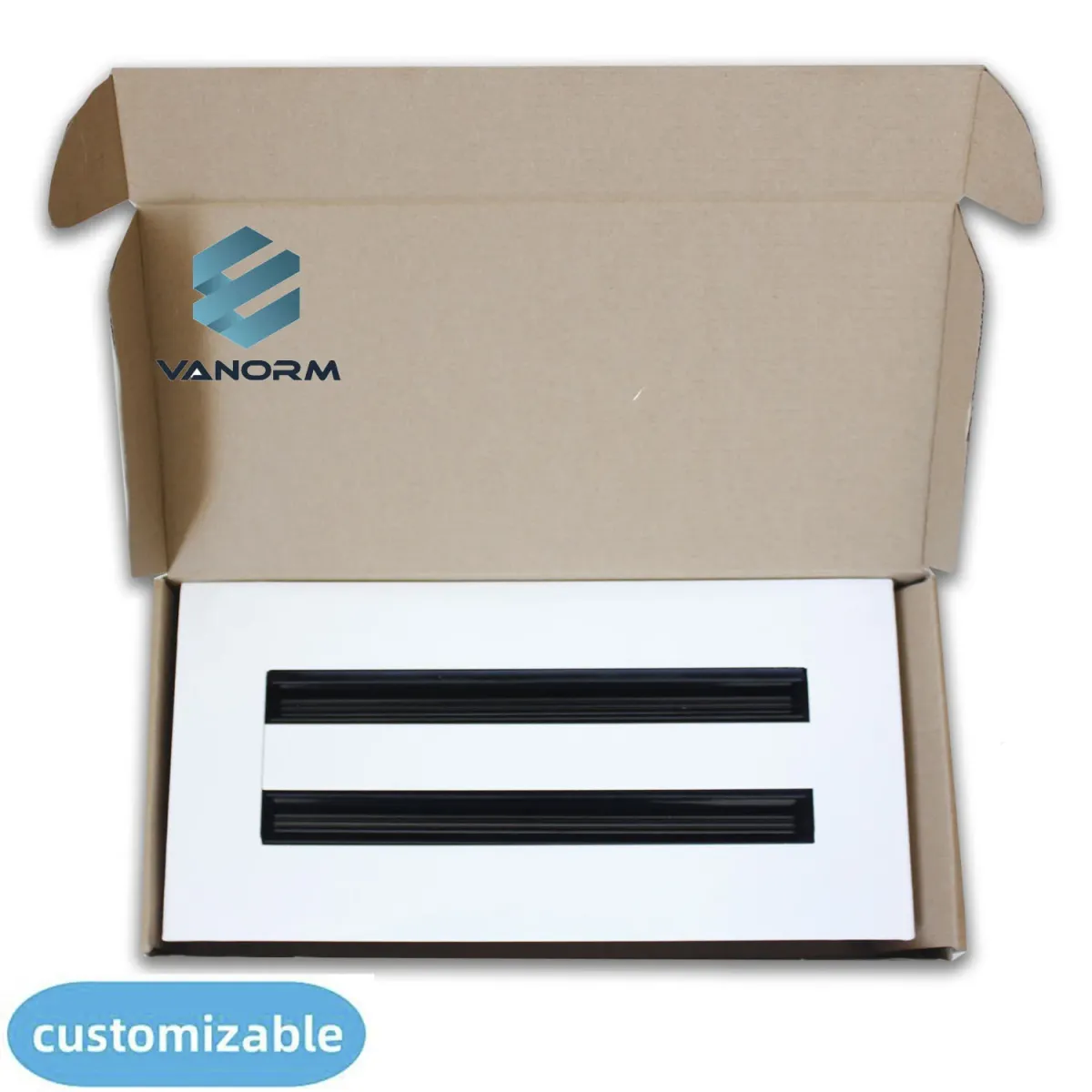 Moderne 10*4" Sleek Grille Diffuser 2 Slot Linear HVAC Air Vent Ceiling Register for Outdoor HVAC Systems Made of Aluminum Alloy - Image 3
