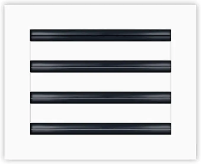 10x8 Modern AC Vent Cover Decorative White Aluminum Alloy Air Conditioning Linear Slot Diffuser - Image 2
