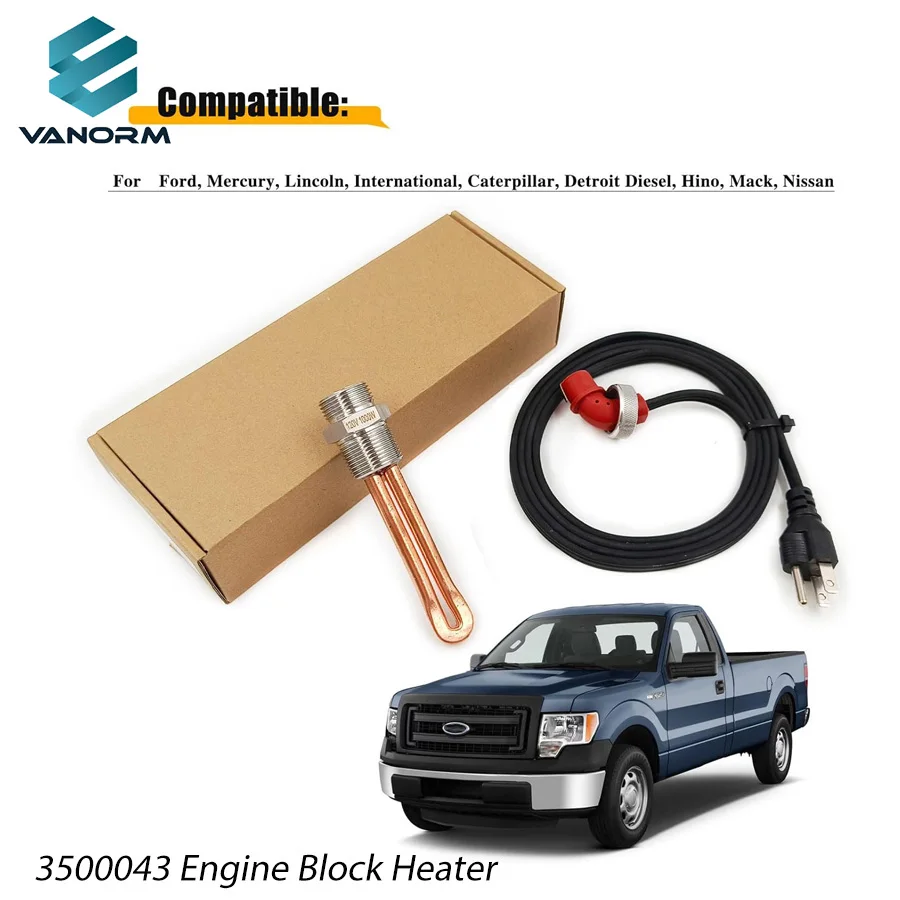120V 1000W 3500043 Engine Block Heater for Ford, Mercurio, Lincoln, Internazionale, Bruco, Detroit Diesel, Mac, Nissan, - Image 6