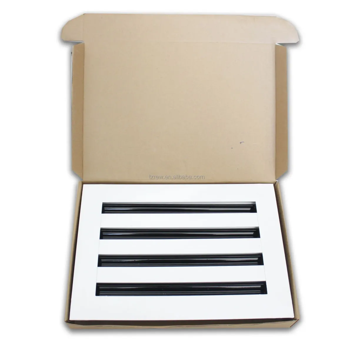 Modern 10x8 AC Vent Cover Decorative White Aluminum Alloy Air Diffuser Standard Linear Slot Floor Installation for Ventilation - Image 4