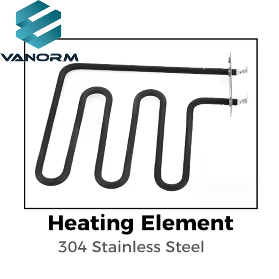 800 W Stainless Steel Electric Smoker Heating Element Kit 120V Motor Core Equipment Baffle Replacement for Electric Smoker - Image 3