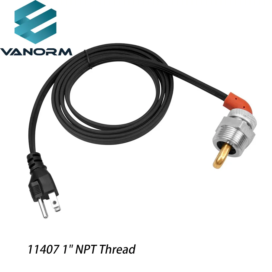 11407 Engine Block Immersion Heater 1" NPT Thread Stainless Steel Brass Adapter 120V Engineered for Compatibility Efficiency - Image 5