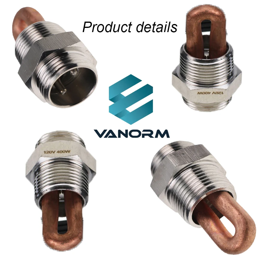 11409 Engine Block Immersion Heater without Wire 3/4" NPT Thread Stainless Steel Adapter 120 Volt 400 Watts Approved - Image 2