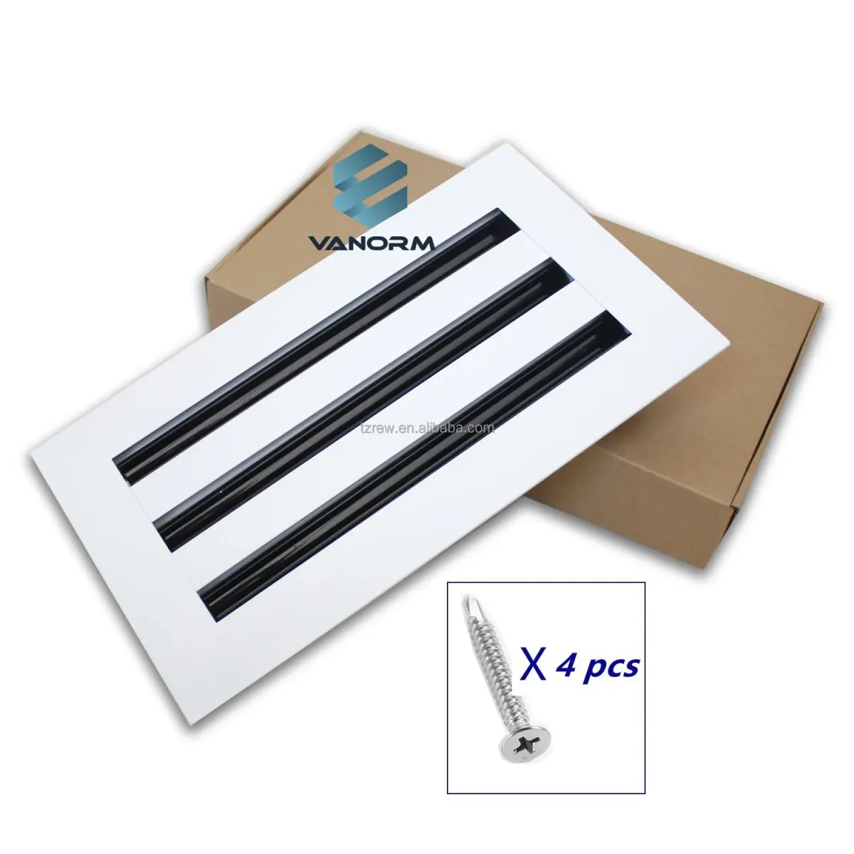 12X6'' HVAC Systems Linear Air Vent with 3 Slots Register and Grille Product - Image 3