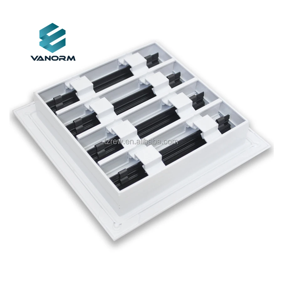 8x8 Modern AC Vent Cover - Decorative White Air Vent - Standard Linear Slot Diffuser - Register Grille - Image 5