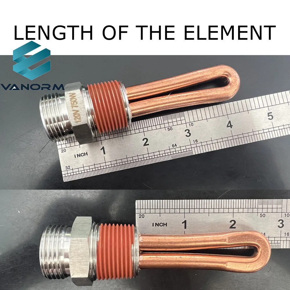 120V 750W 5003619AB Engine Block Heater Without Wire 3/4''NPT Thread Fit for Dodge Ram - Image 2